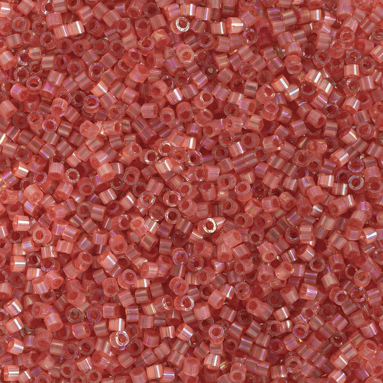 Miyuki Delica 50g Berry AB Silk Inside Dyed (DB1865) Glass Beads, 11/0